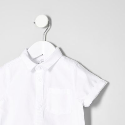 Mini boys white Oxford shirt